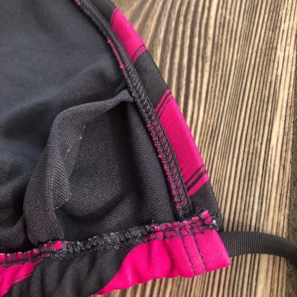 Converse Pink & Gray Triangle Tie Strap Bikini Top - Picture 7 of 9